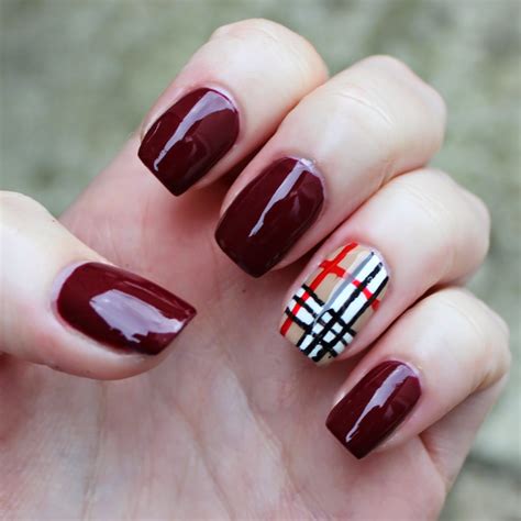 burberry nails images.